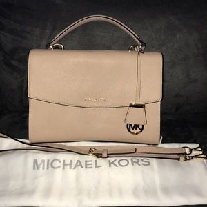 Ava Medium Saffiano Leather Satchel